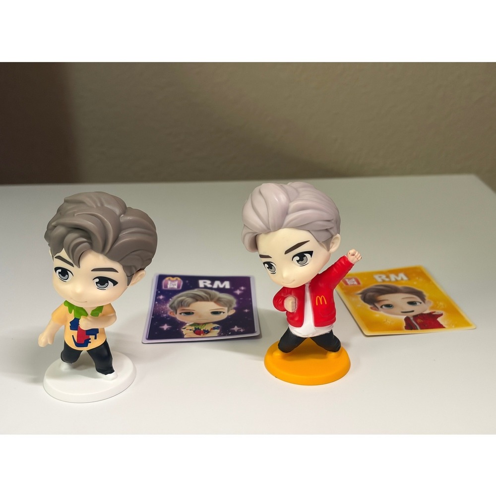 McDonald's TinyTAN x BTS Happy Meal Toy #1,‎ #8 Bundle (No Box)